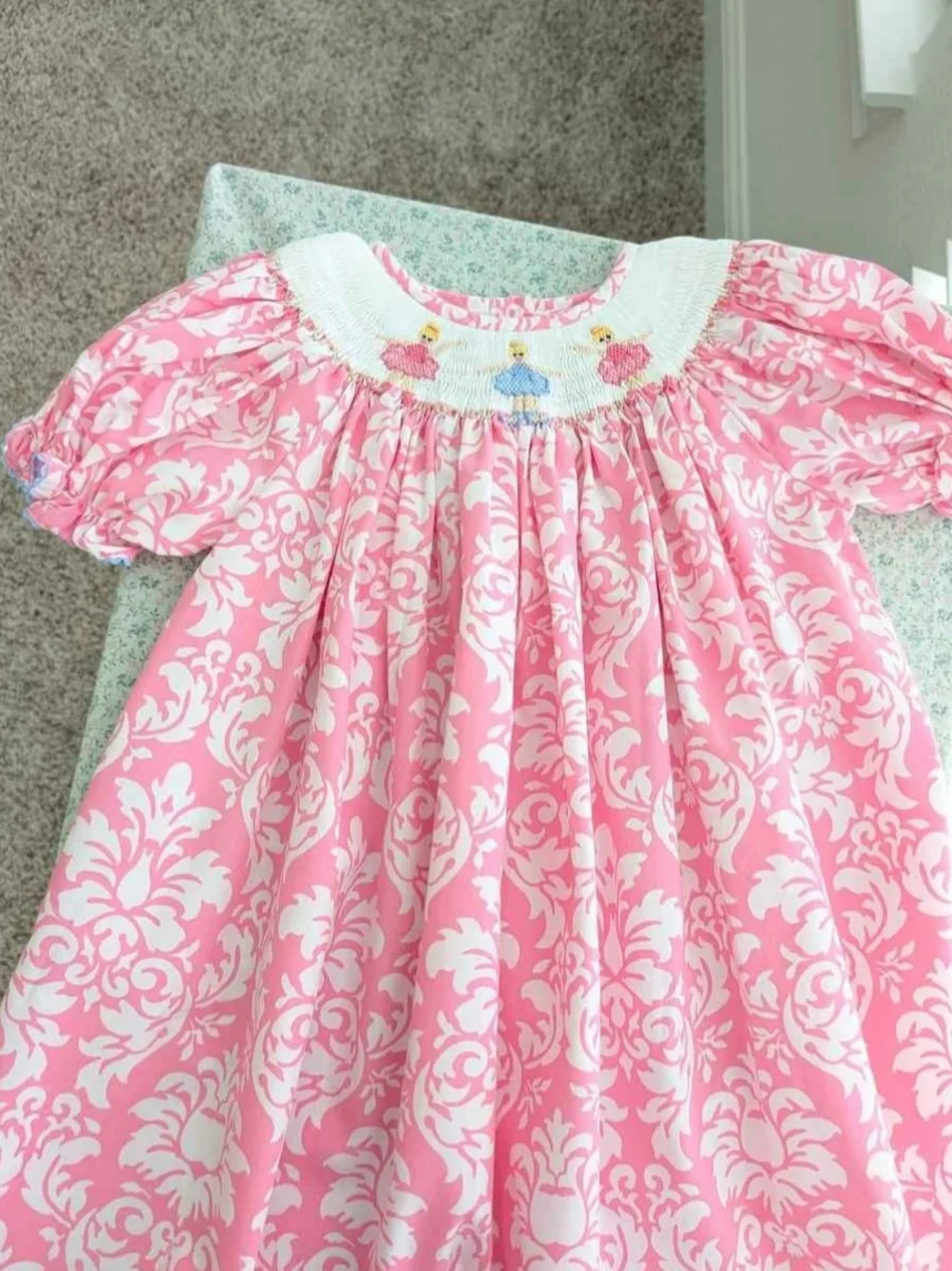 4T Stunning Smocked Pink Ballerina Dress